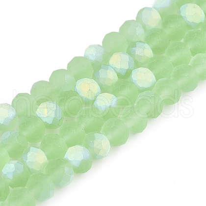 Transparent Glass Beads Strands EGLA-A044-T6mm-MB09-1