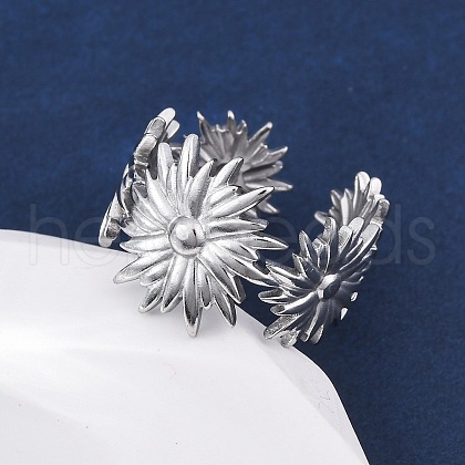 304 Stainless Steel Cuff Rings RJEW-D306-27P-04-1