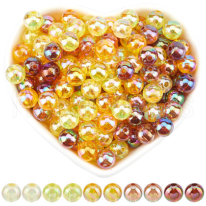 SOFPLATE Thanksgiving Day Themed Transparent Acrylic Beads MACR-SP0001-32B-1