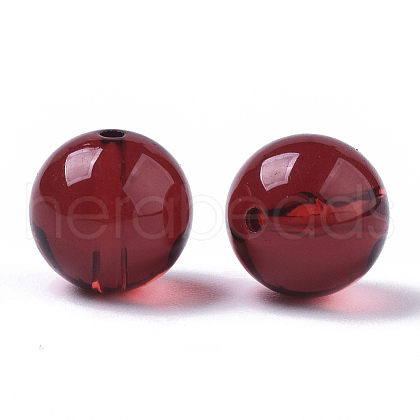 Transparent Acrylic Beads X-OACR-S037-001A-1