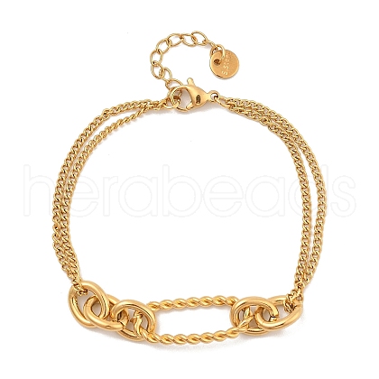 304 Stainless Steel Bracelets  for Women BJEW-A023-06G-02-1
