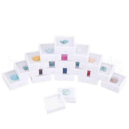 HOBBIESAY 15Pcs Clear Window Plastic Loose Diamond Boxes OBOX-HY0001-02A-1