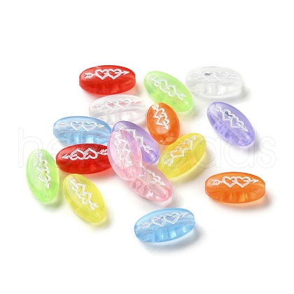 Transparent Acrylic Beads OACR-Z027-02-1