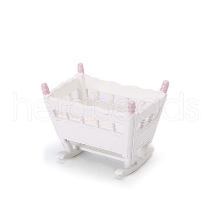 Wooden Cradle Miniature Ornaments PW-WGBA73E-01-1