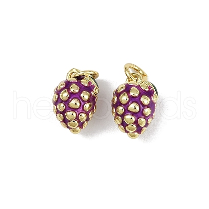 Brass Enamel Pendants KK-H072-18G-09-1