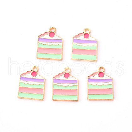 Alloy Enamel Pendants ENAM-R058-05-1