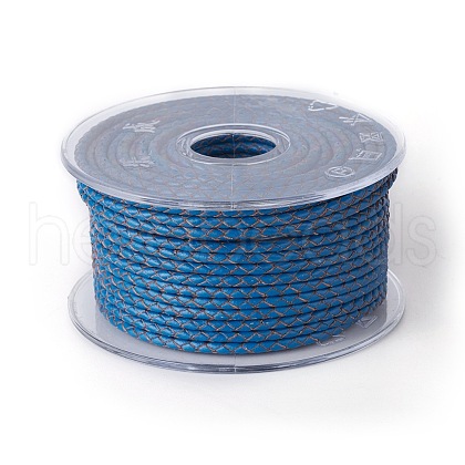 Braided Cowhide Cord WL-I004-6mm-16-1