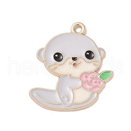 Alloy Enamel Pendants ENAM-C027-01B-02-1