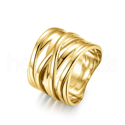 Cross 304 Stainless Steel Finger Rings FS-WG16BAC-08-1