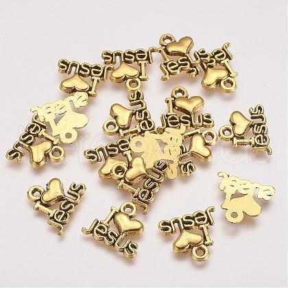 Tibetan Style Alloy Pendants PALLOY-2390-AG-LF-1