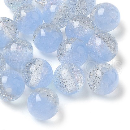Two Tone Resin Beads RESI-Q025-02C-B-1