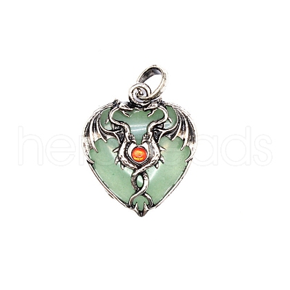 Natural Green Aventurine Pendants PW-WG31563-01-1