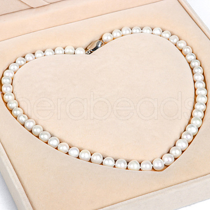 Mother's Day Jewellery Natural Freshwater Pearl Beaded Necklaces for Women WGE4EAE-01-1