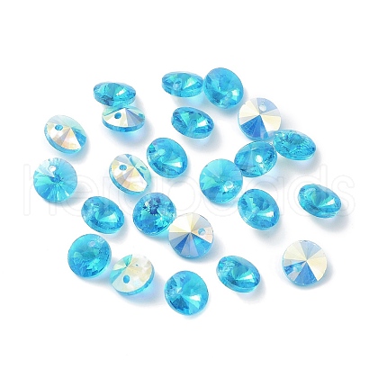 Electroplate Transparent Glass Beads EGLA-Z002-AB05-1