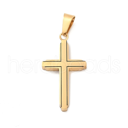 304 Stainless Steel Pendants STAS-H468-01G-1