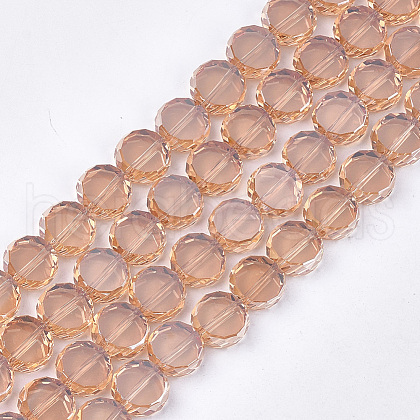 Electroplate Glass Beads Strands EGLA-S176-6A-B07-1