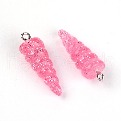 Resin Pendants RESI-WH0014-45A-1