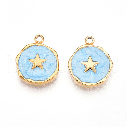 304 Stainless Steel Pendants STAS-N108-04B-G-1