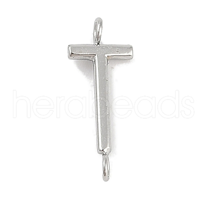 304 Stainless Steel Letter Connector Charms STAS-M108-01P-20-1