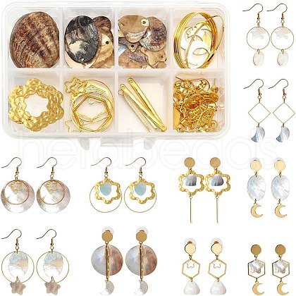 SUNNYCLUE DIY Geometry Style Earring Making Kits DIY-SC0013-20G-1