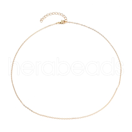 Brass Cable Chain Necklace NJEW-JN03110-02-1