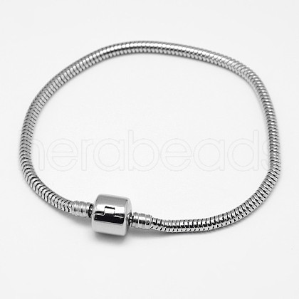 Tarnish Resistant 304 Stainless Steel European Style Bracelets for Jewelry Making X-PPJ-F002-03B-1