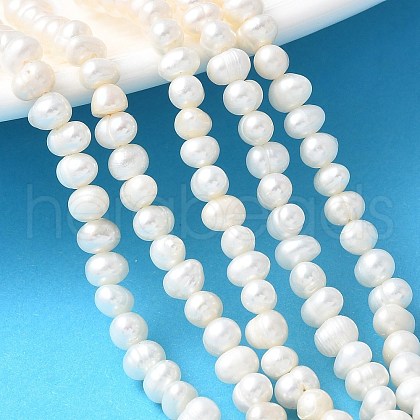 Natural Cultured Freshwater Pearl Beads Strands PEAR-I007-07R-01-1