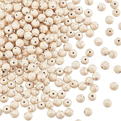 Olycraft 5 Strands Synthetic Howlite Beads Strands G-OC0002-62-1