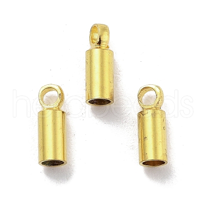 Rack Plating Brass Cord Ends KK-P274-01B-G-1