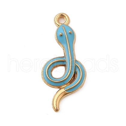Alloy Enamel Pendants FIND-U031-14G-01-1