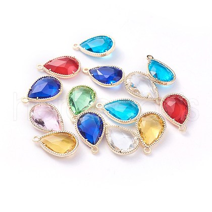 Glass Pendants X-GLAA-A037-G-KC-1