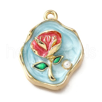 Alloy Enamel Pendants ENAM-K076-11B-G-1