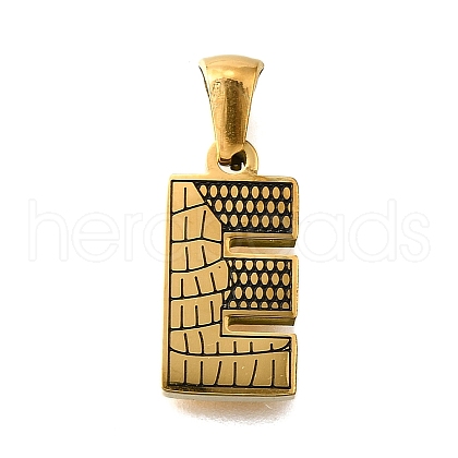 Golden 304 Stainless Steel Pendants STAS-K300-01G-E-1
