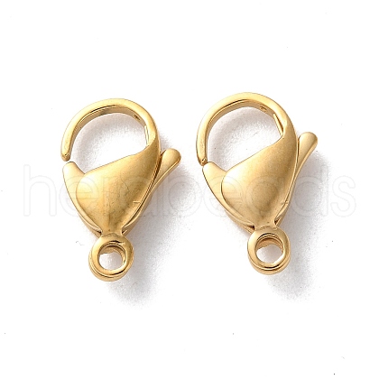 304 Stainless Steel Lobster Claw Clasps STAS-V007-01G-G-1