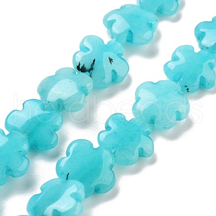 Natural Flower Amazonite Beads Strands G-F769-T01-01-1