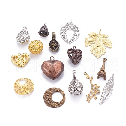 Brass Pendants KK-MSMC008-01-1