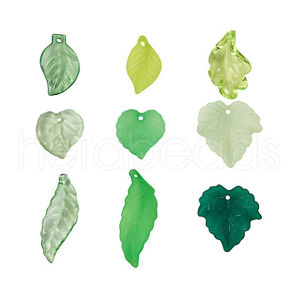 Craftdady 270Pcs 9 Style Transparent Acrylic Pendants TACR-CD0001-02-1
