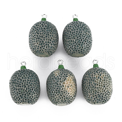 Opaque Resin Pendants RESI-S356-075-1