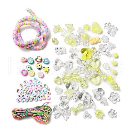 DIY Candy Color Beaded Pendant Decoration Making Kits DIY-P081-B06-1