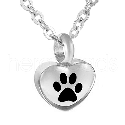 Non-Tarnish 304 Stainless Steel Urn Ashes Pendants BOTT-PW0001-093-1