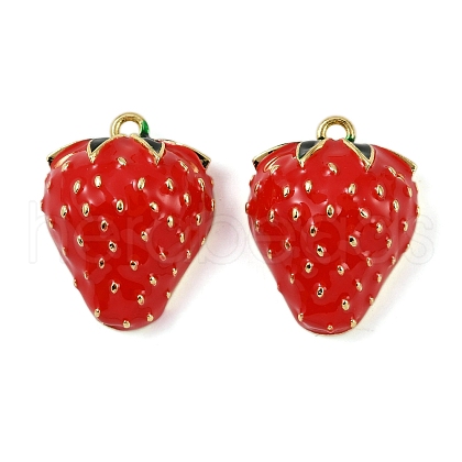 Brass Enamel Pendants KK-R224-14E-G-1