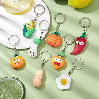 PVC Plastic Vegetable Keychain KEYC-JKC01036-1