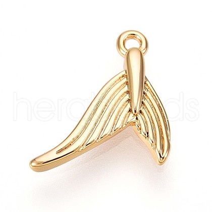 Brass Pendants KK-T075-10G-1