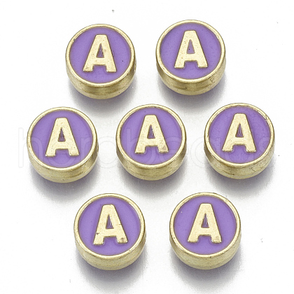 Alloy Enamel Beads ENAM-S122-028A-NR-1