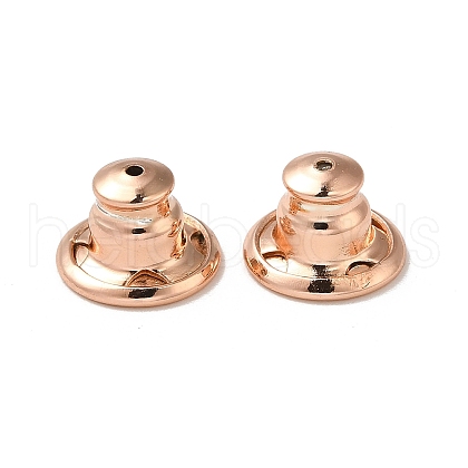 Rack Plating Brass Ear Nuts X-KK-G480-06RG-1