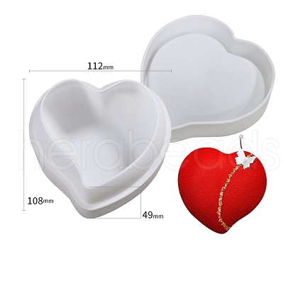 Heart DIY Food Grade Silicone Molds PW-WG29534-03-1