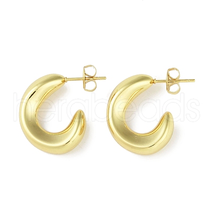 Ion Plating(IP) 304 Stainless Steel Stud Earrings for Women STAS-I304-14G-1