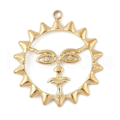 304 Stainless Steel Pendants STAS-P380-36G-1