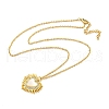 Brass Micro Pave Cubic Zirconia Pendant Necklaces NJEW-M220-07B-G-2