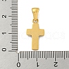 Ion Plating(IP) 304 Stainless Steel Cubic Zirconia Pendants STAS-C102-04E-G-3